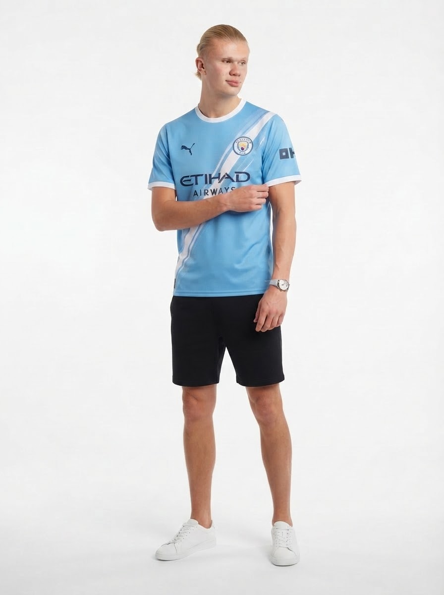 Manchester City Home Haaland 9 Fan Jersey 2025/26