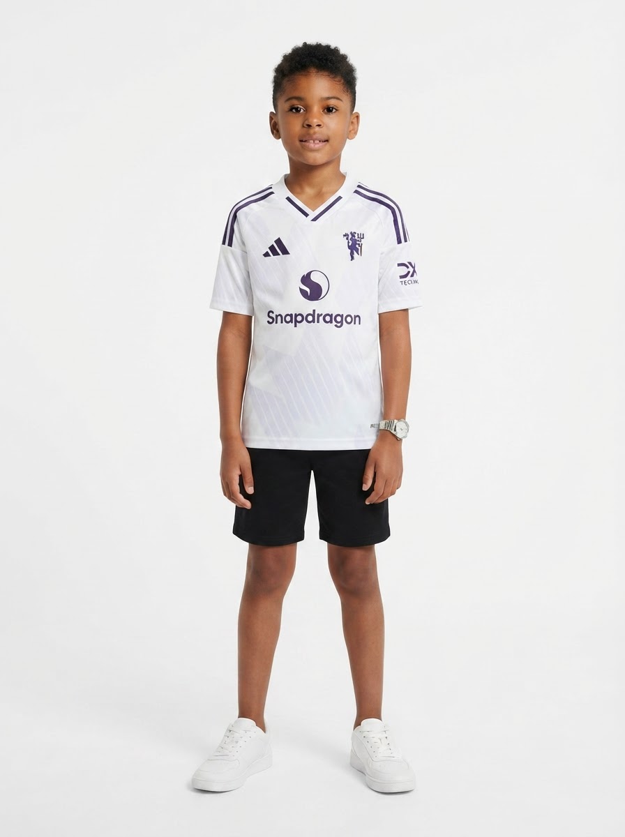 Kid's Manchester United Away Jersey 25/26