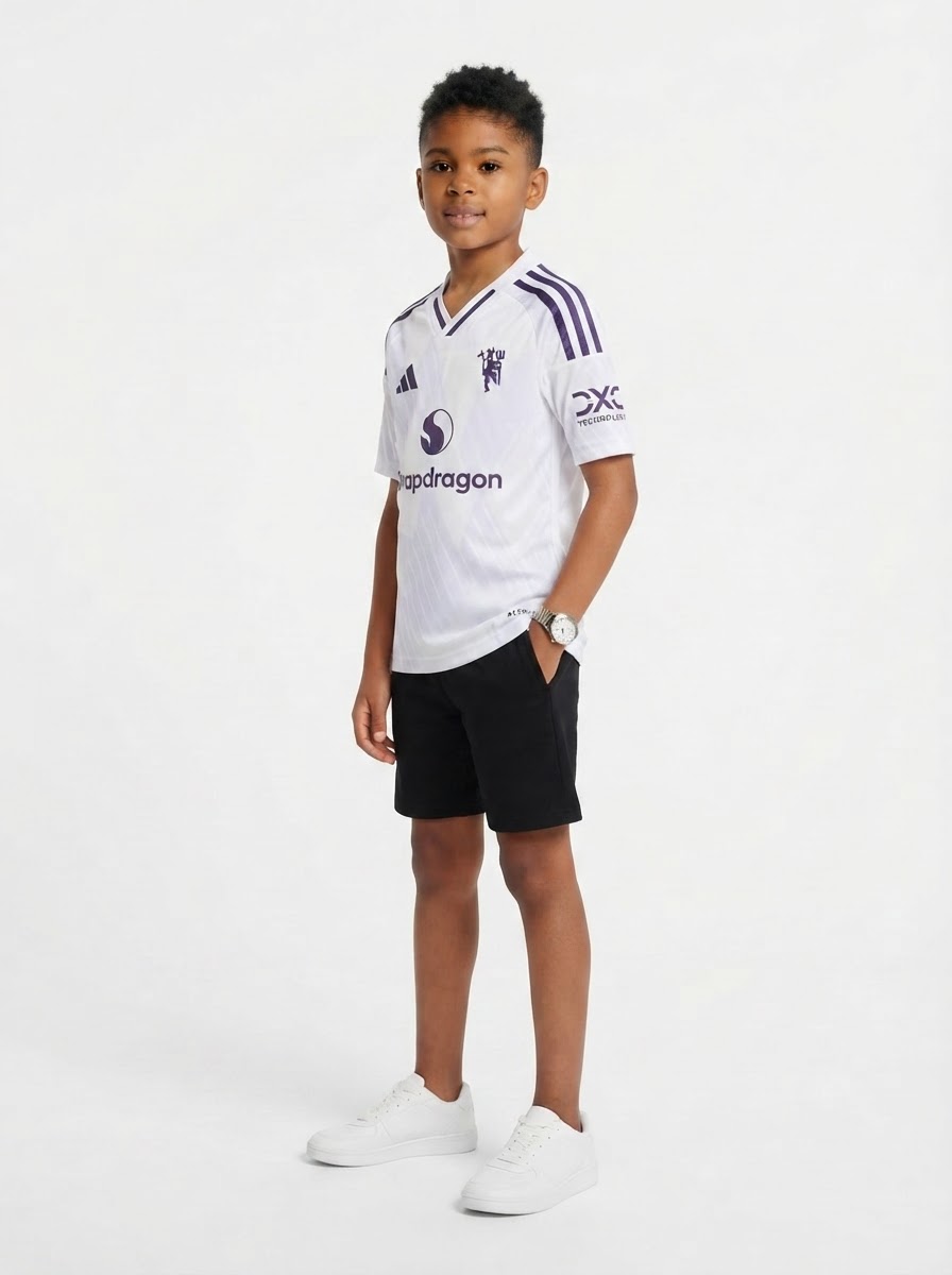 Kid's Manchester United Away Jersey 25/26