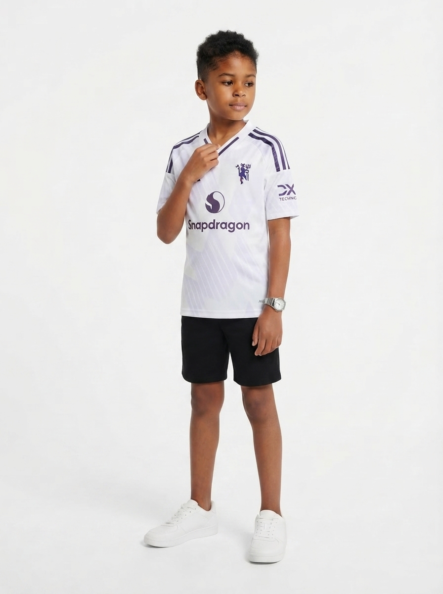 Kid's Manchester United Away Jersey 25/26