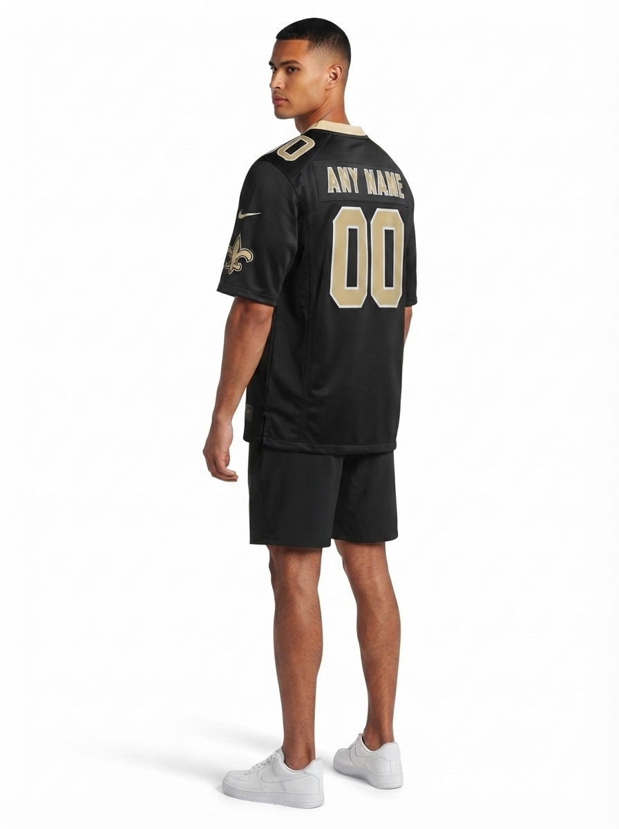 New Orleans Saints - Custom Game Jersey - Black
