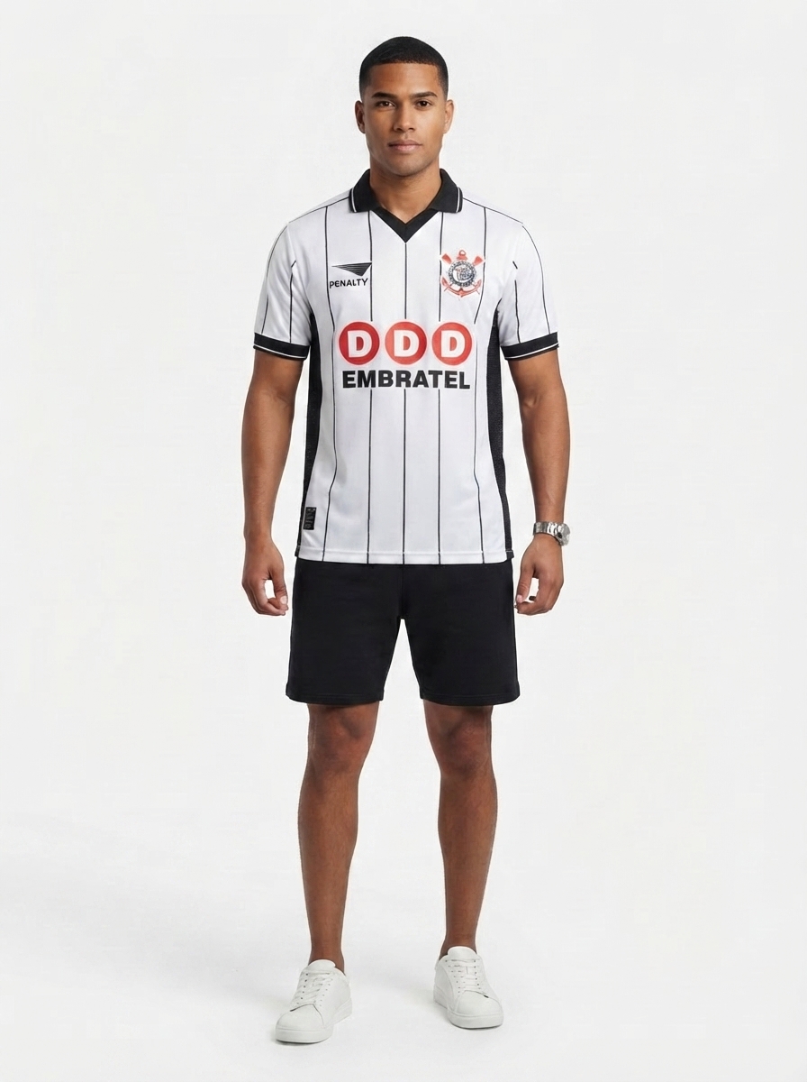 Jersey Corinthians Retrô Home 1998 Embratel