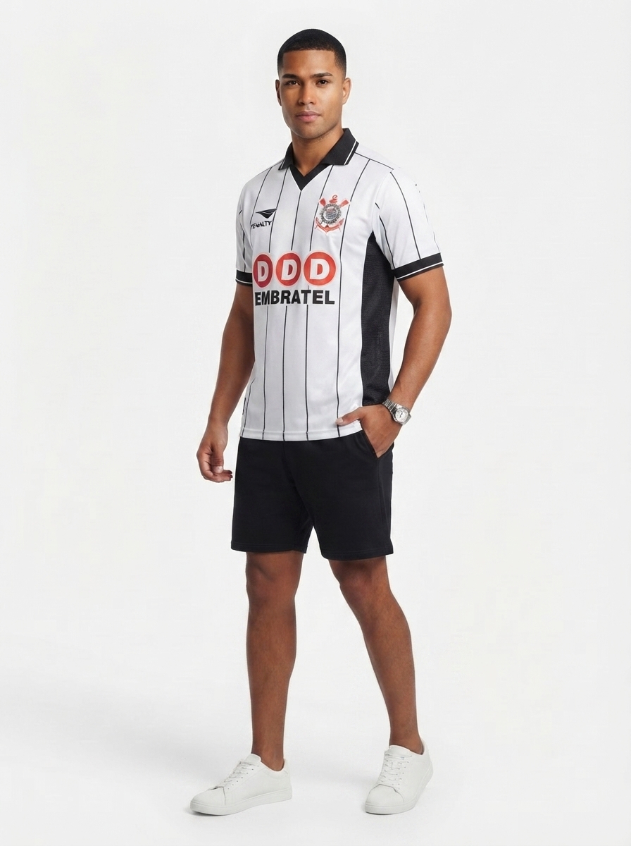 Jersey Corinthians Retrô Home 1998 Embratel