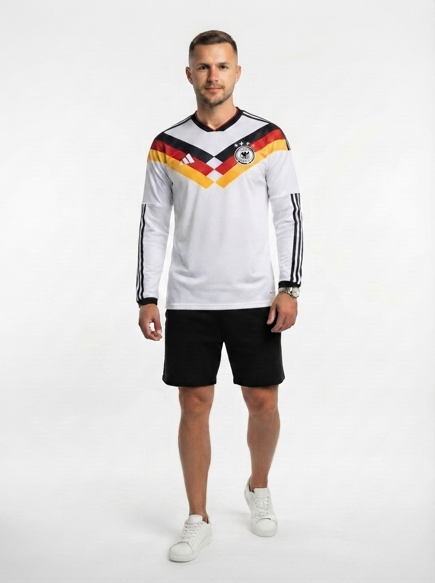 Germany Home Long Sleeve Fan Jersey Shirt 2026 World Cup