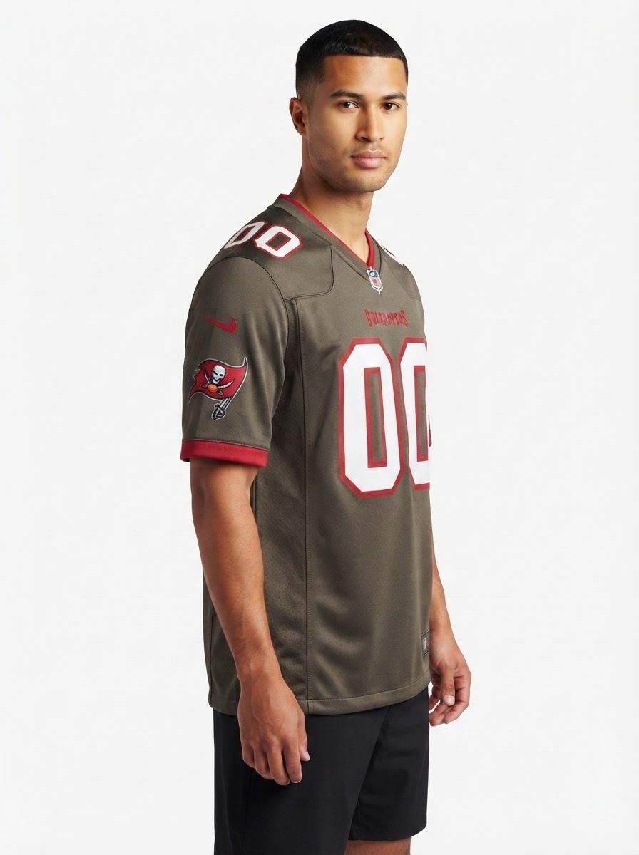 Tampa Bay Buccaneers - Pewter Alternate Custom Game Jersey