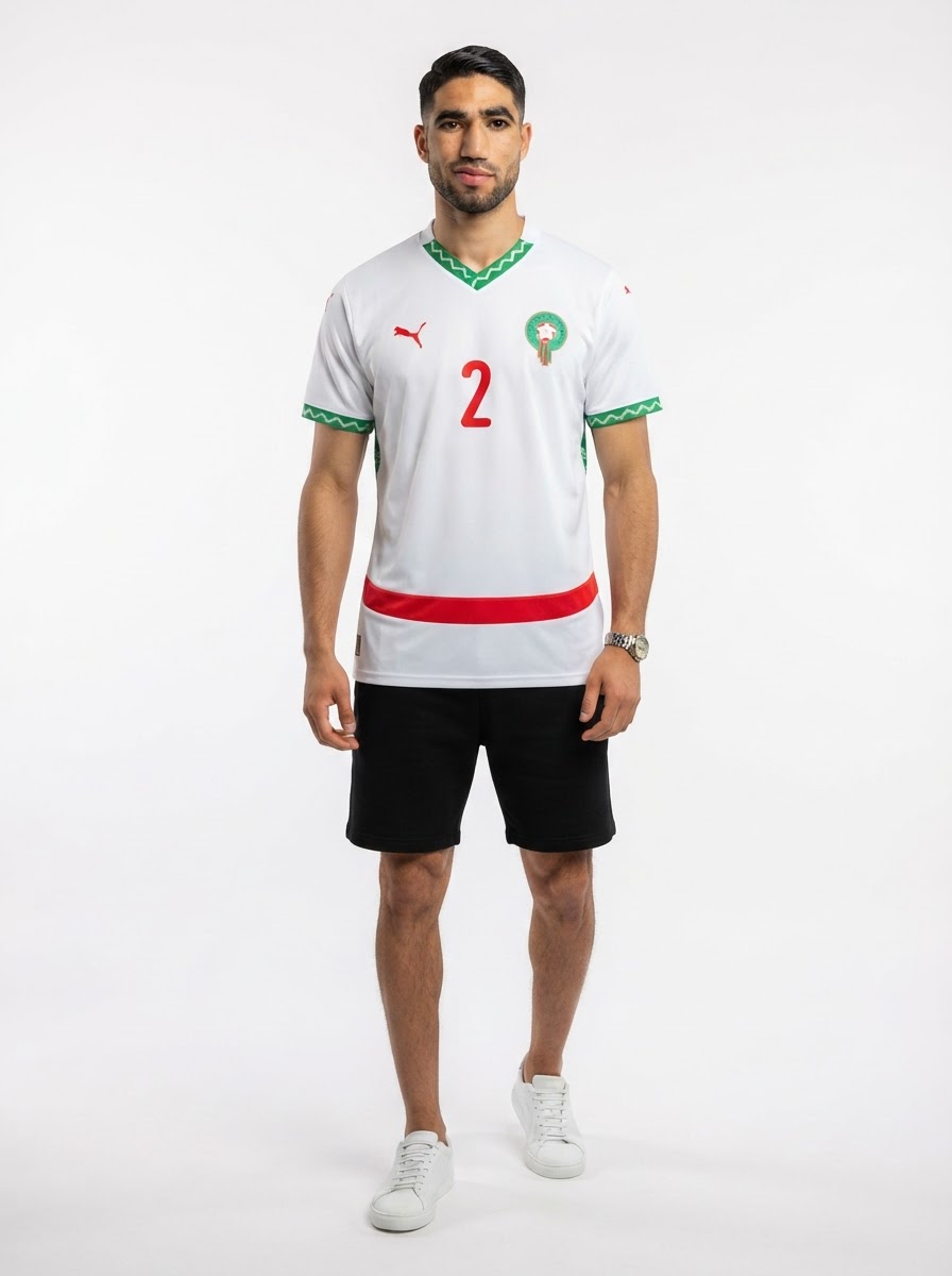 Marocco Hakimi 2 Away Fan Jersey 2025/26
