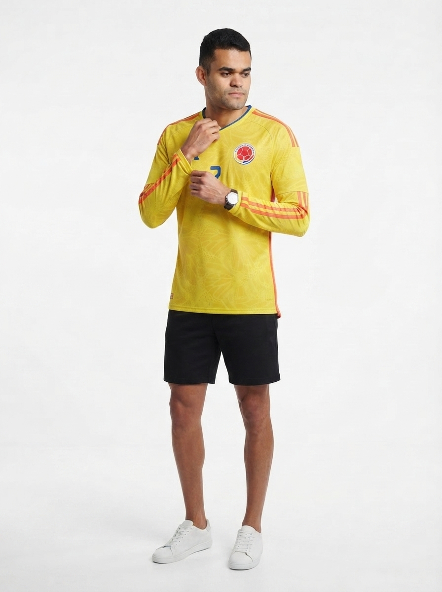 Luis Diaz Long Sleeve Colombia Home - Fan Version World Cup 2026