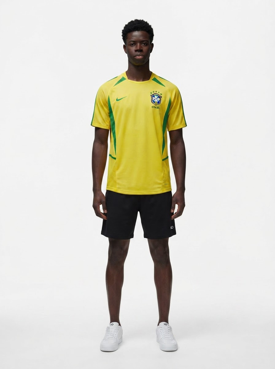 Jersey Retro National Team Brasil 2002/03 I