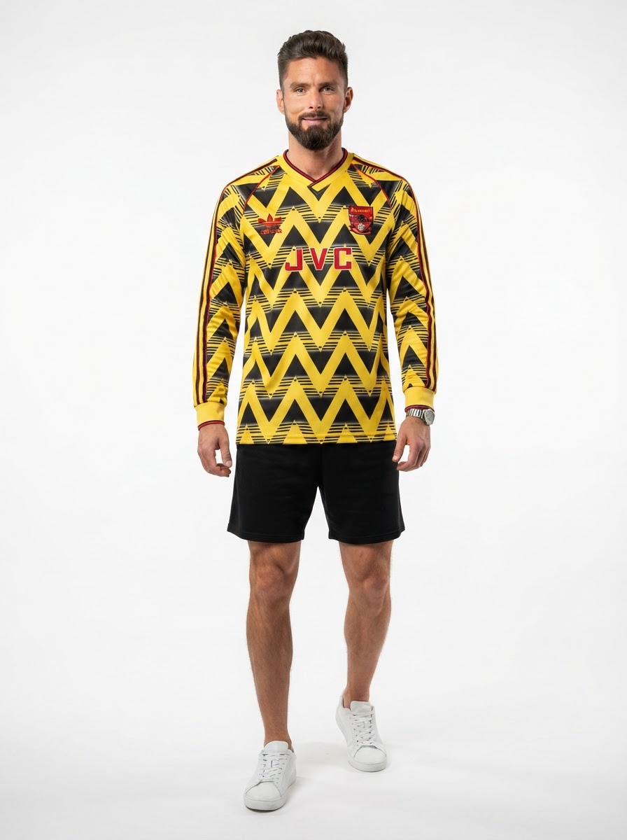 Arsenal 91/93 II Away Jersey - Long Sleeve Retro Version