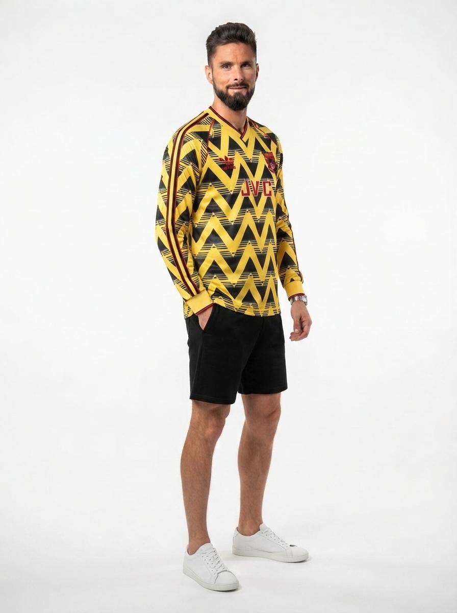 Arsenal 91/93 II Away Jersey - Long Sleeve Retro Version