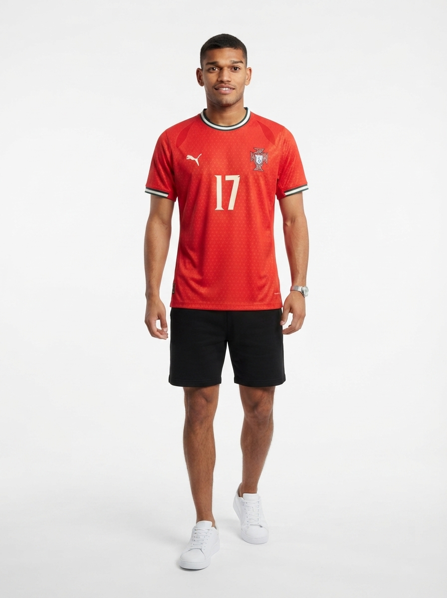 Portugal R. Leão 17 Home Fan Jersey 2024/25