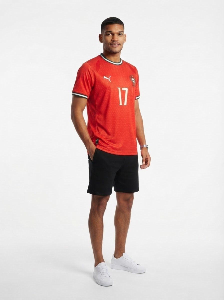 Portugal R. Leão 17 Home Fan Jersey 2024/25