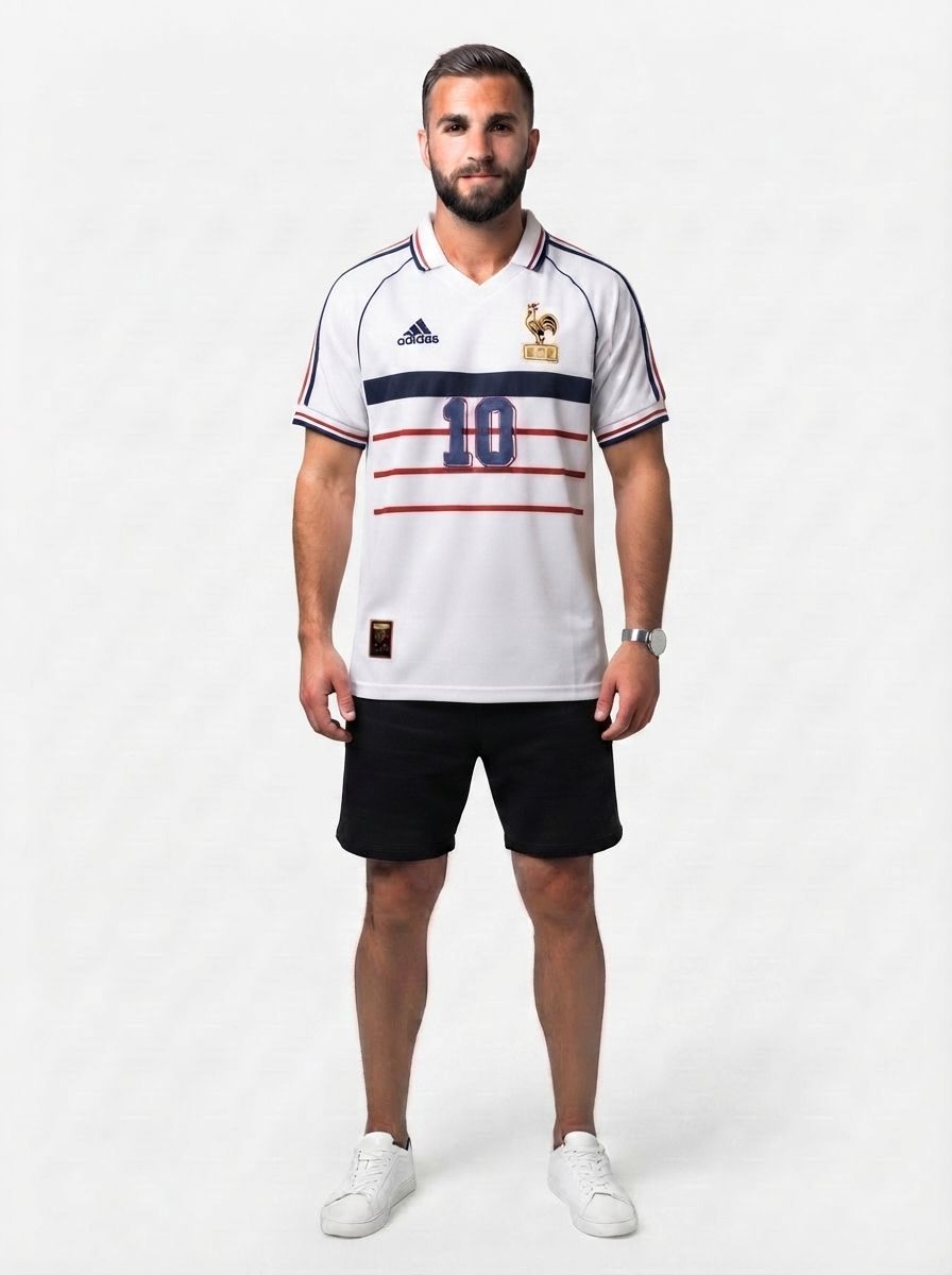 France 1998 World Cup Zidane #10 Away