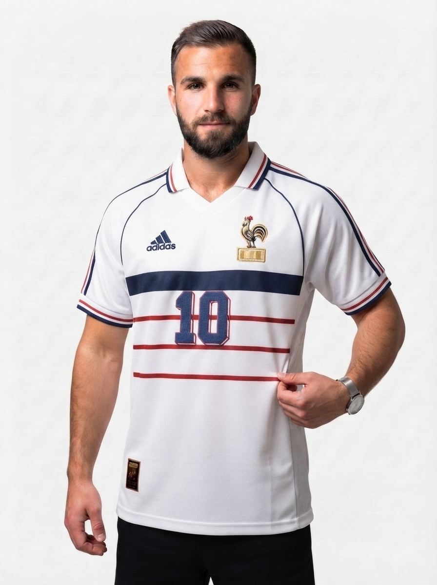 France 1998 World Cup Zidane #10 Away