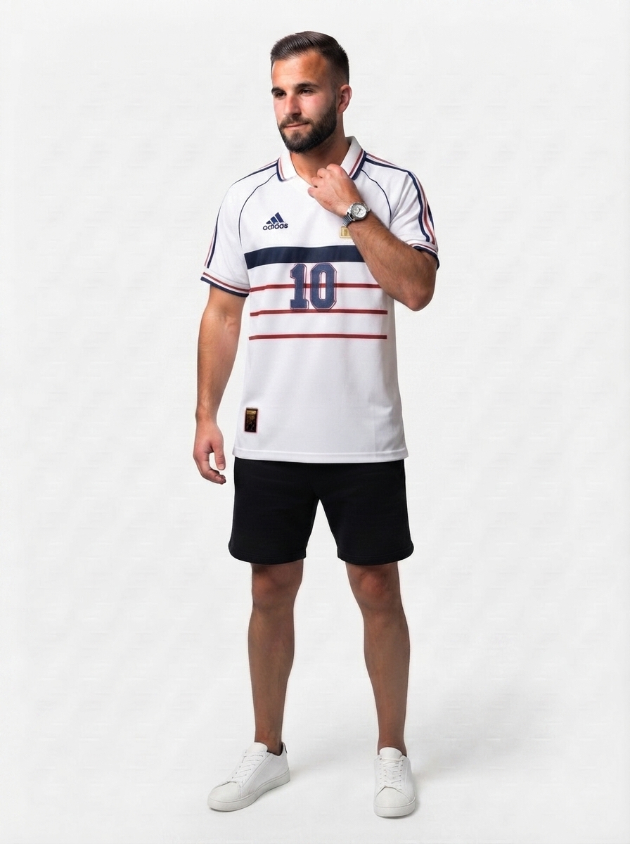 France 1998 World Cup Zidane #10 Away
