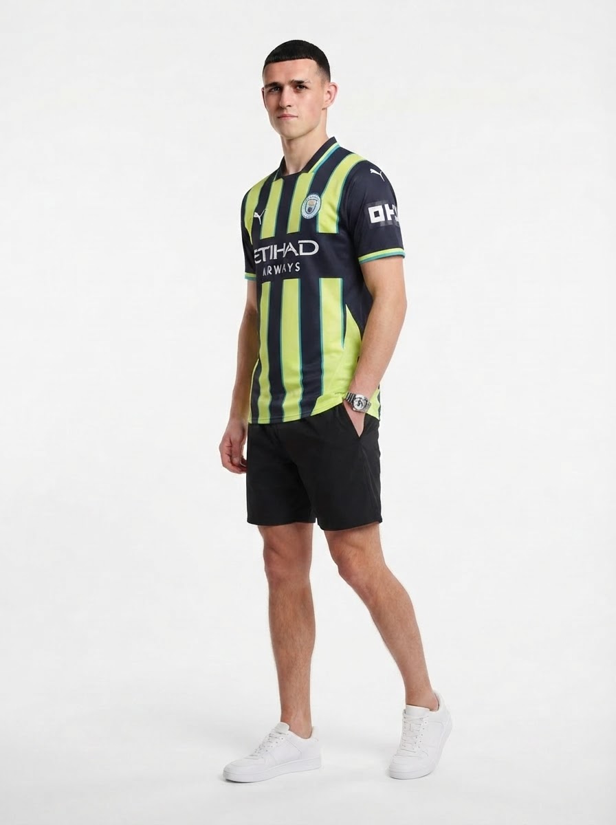 Manchester City 24/25 II Away Jersey - Player Version - Slim Fit
