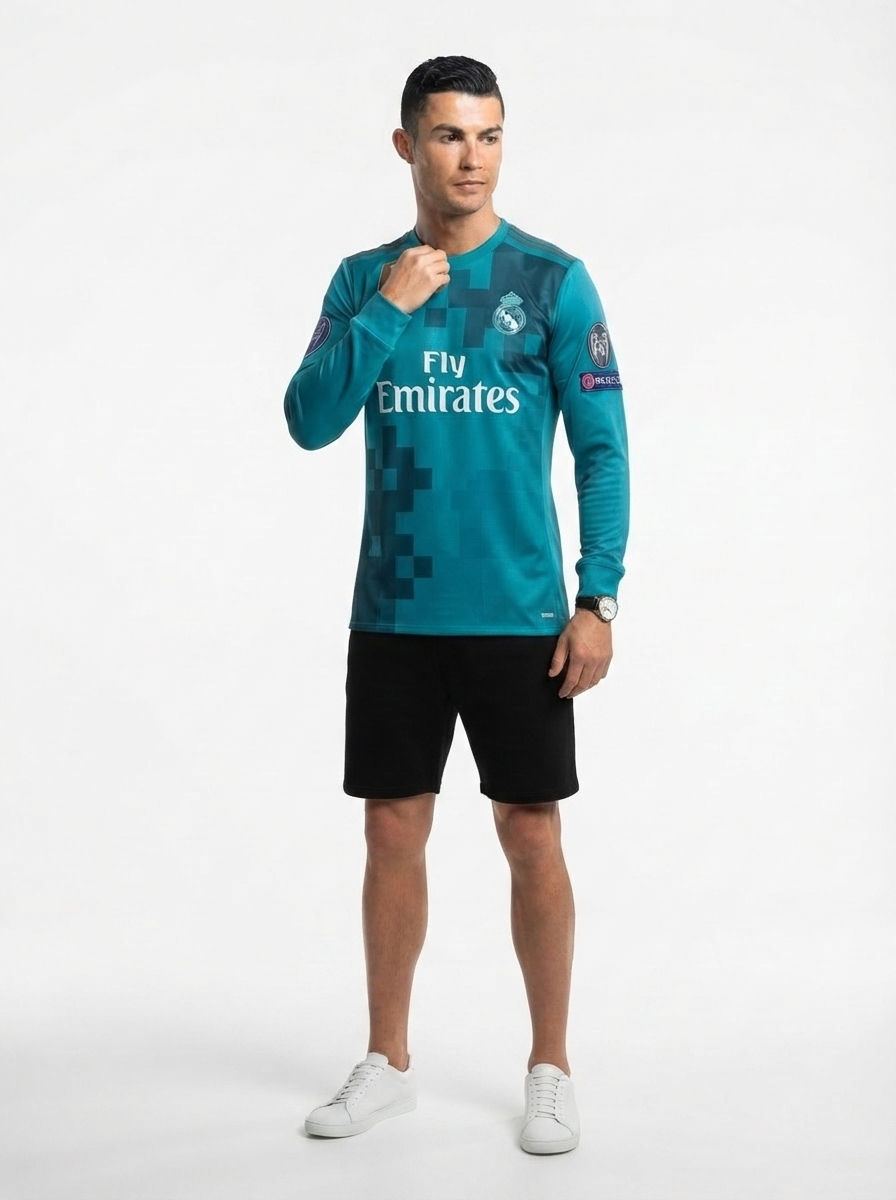 Real Madrid 17/18 III Third Jersey - Long Sleeve Retro Ronaldo #7
