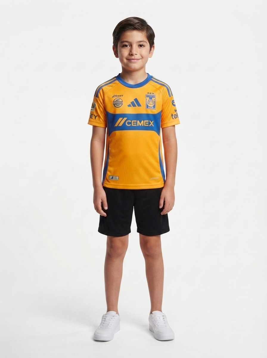 Kids Kit Tigres UANL Home 2024/25