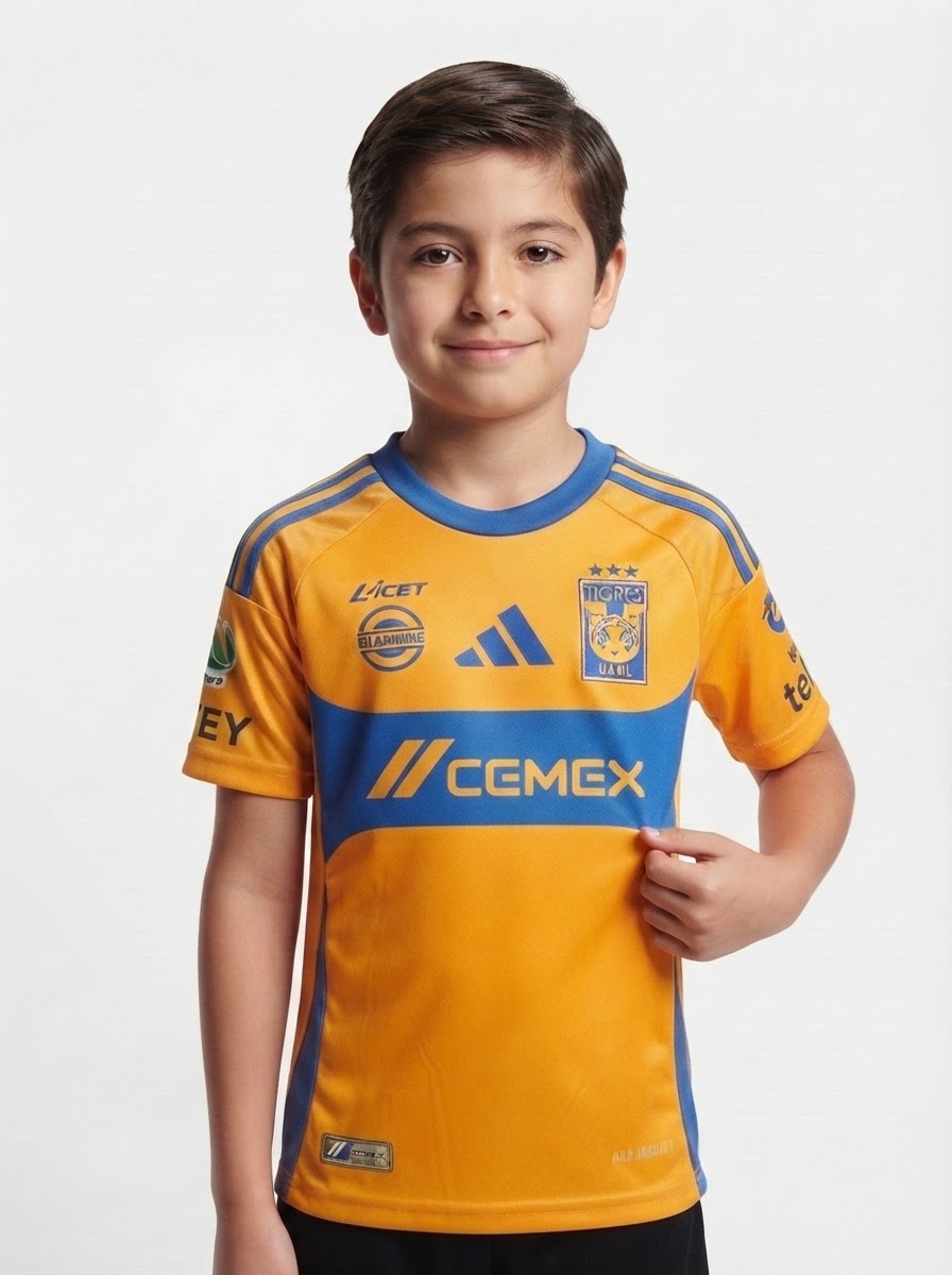 Kids Kit Tigres UANL Home 2024/25