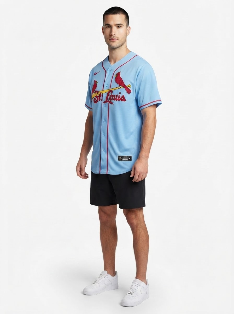 Jersey MLB St. Louis Cardinals Alternate Torcedor Masculina Azul
