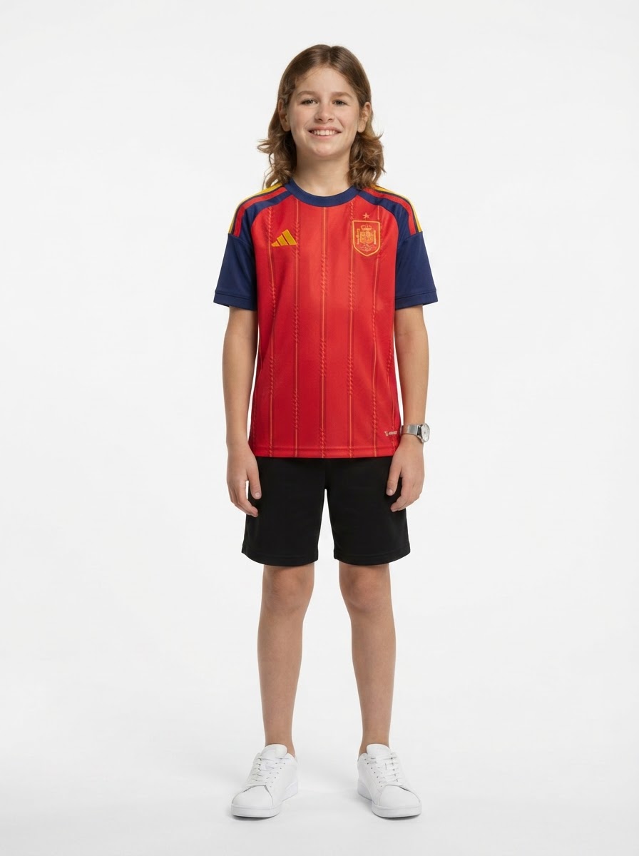 Spain Home Kit Kids World Cup 2026