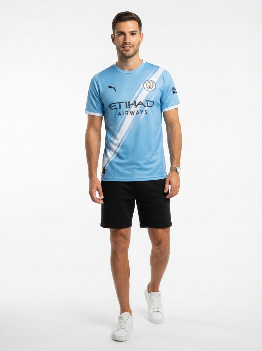 Manchester City Home Marmoush 7 Fan Jersey 2025/26