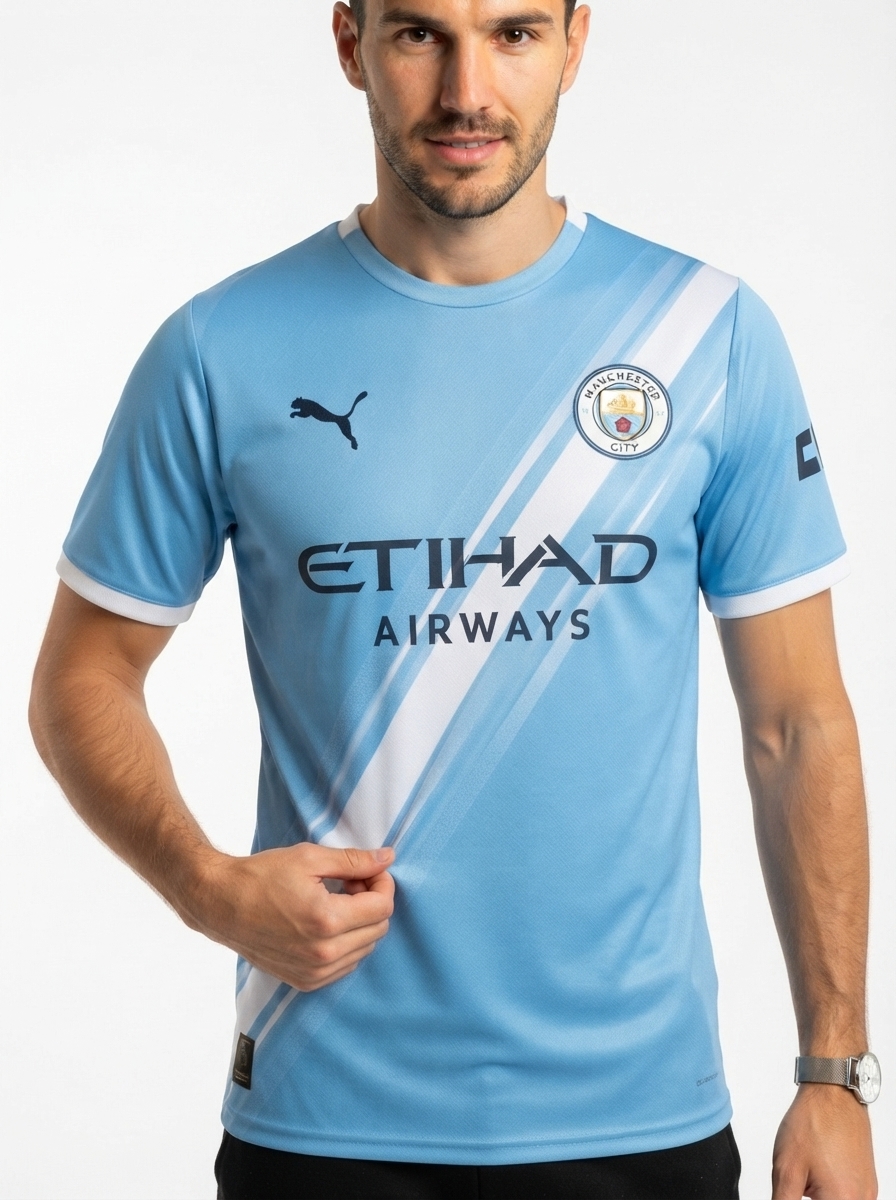 Manchester City Home Marmoush 7 Fan Jersey 2025/26