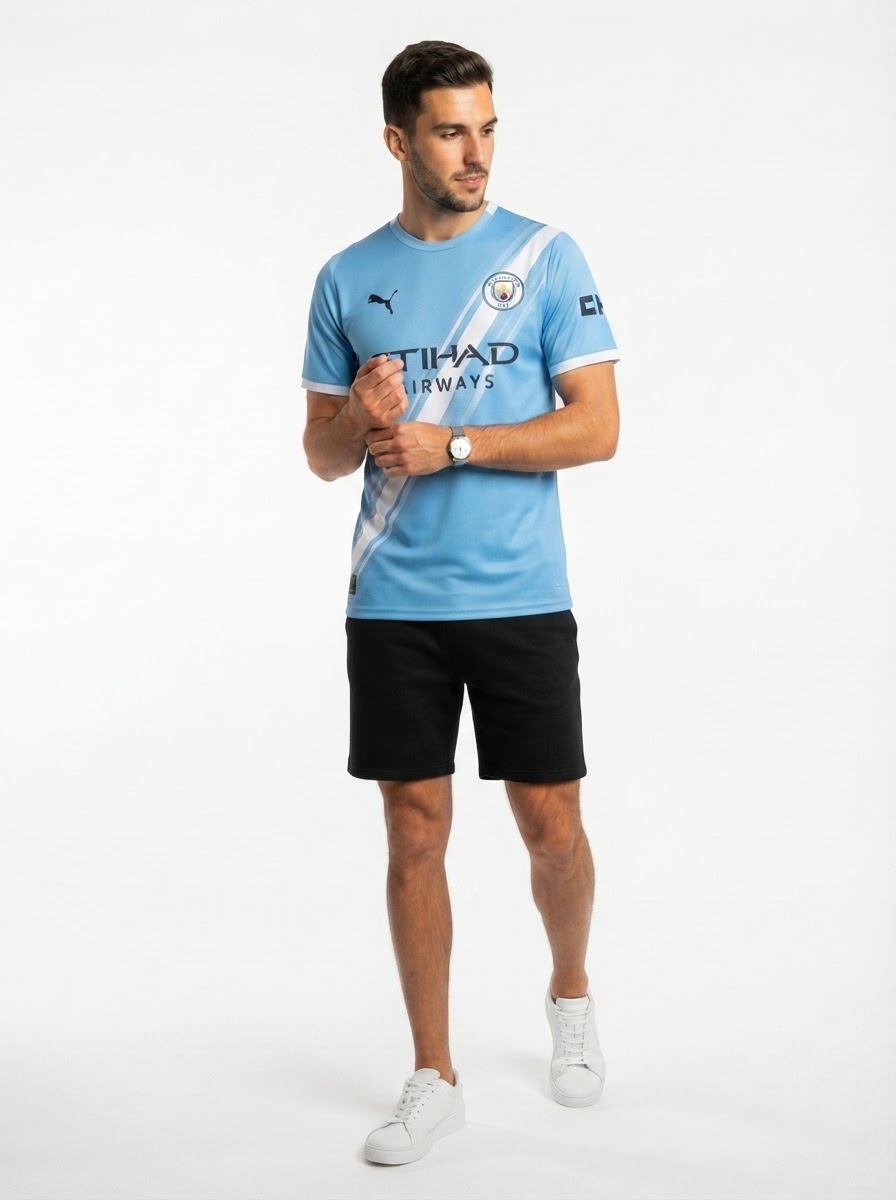 Manchester City Home Marmoush 7 Fan Jersey 2025/26