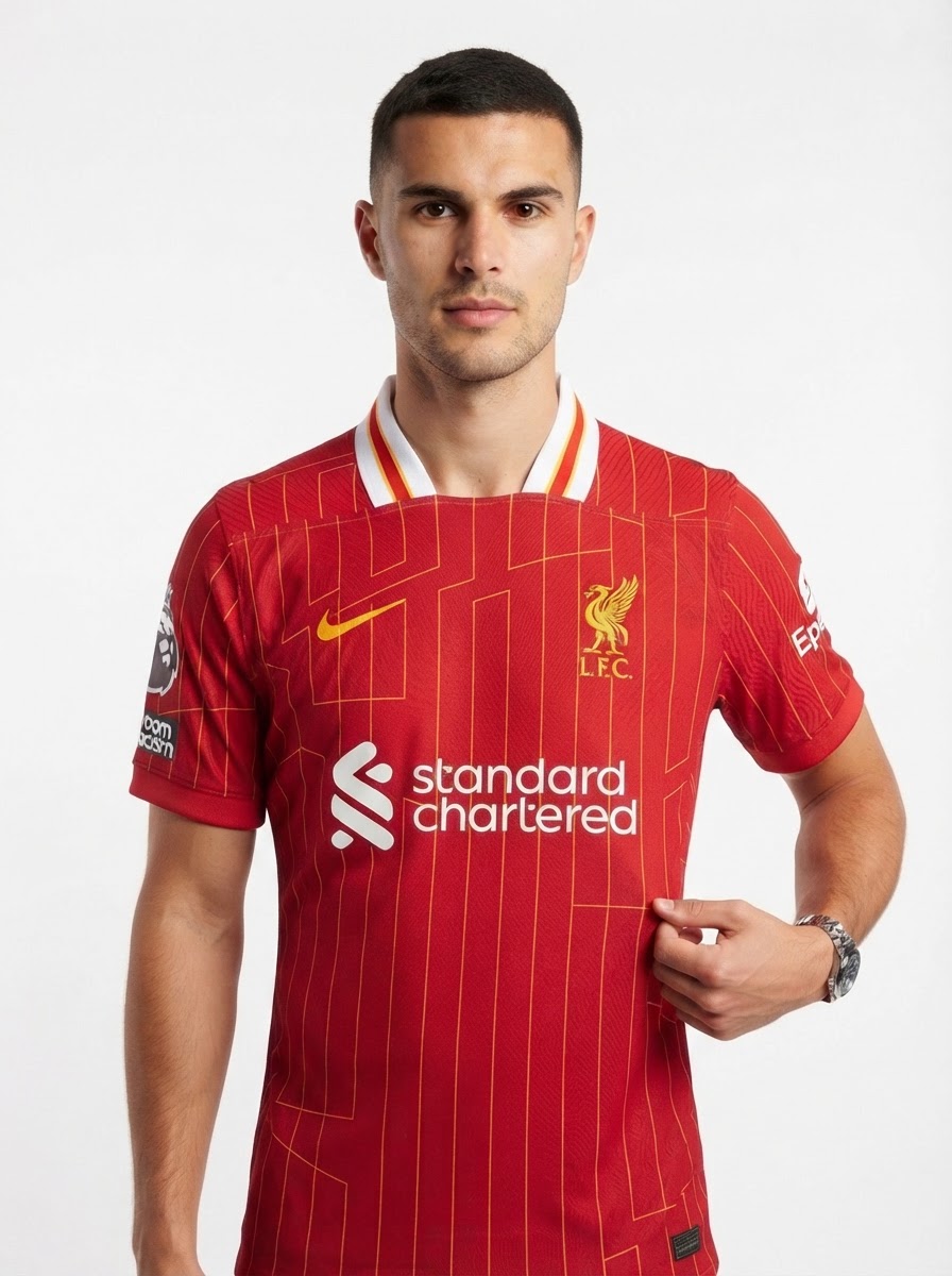 Liverpool Premier League Winners Trophy Edition Home Fan Jersey 2024/25
