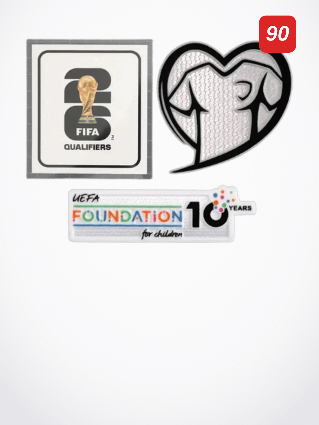 Patches World Cup 2026 Qualifiers Play With Heart & FOUNDATION
