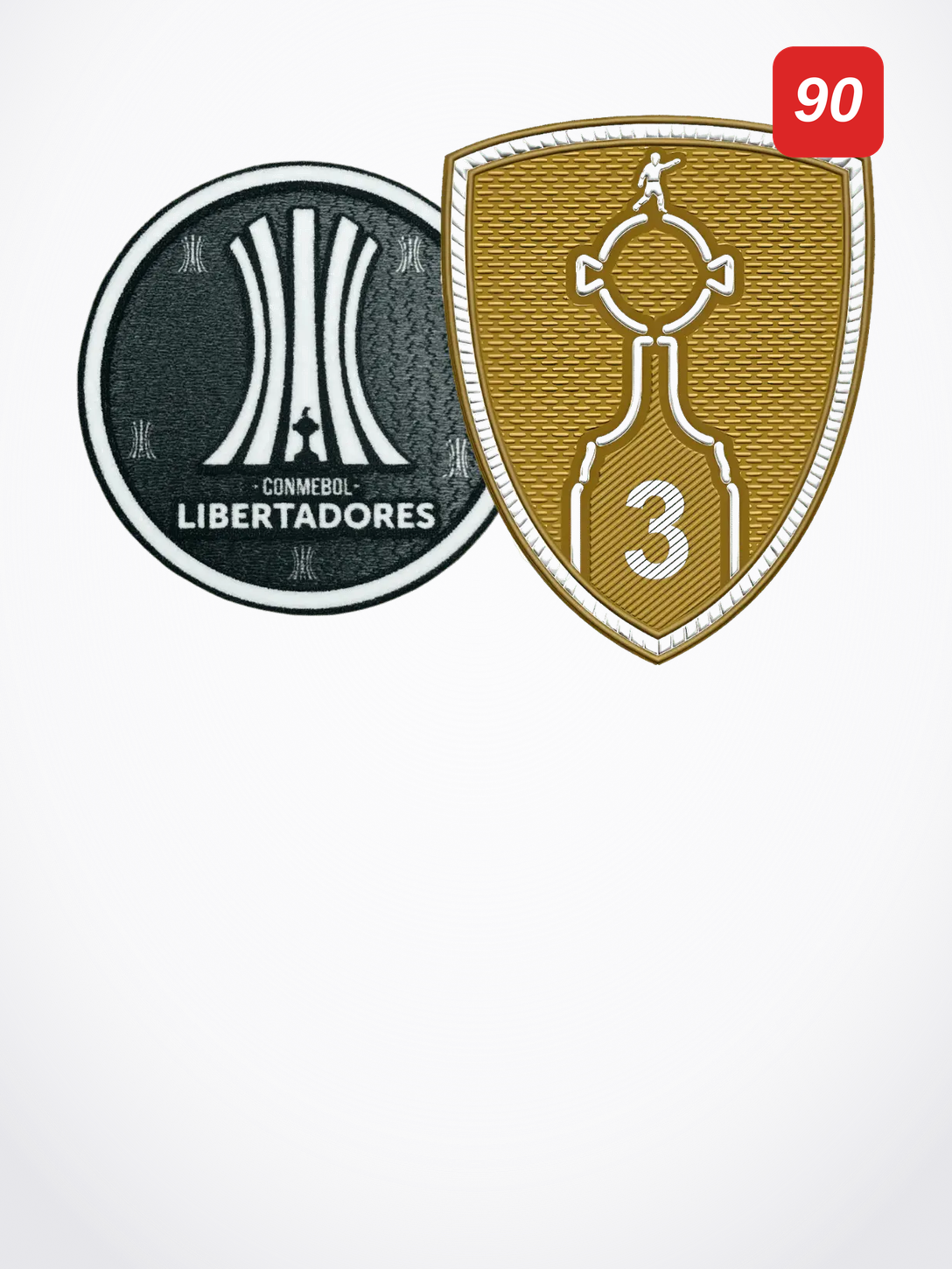 Patches Libertadores 3 Trophies